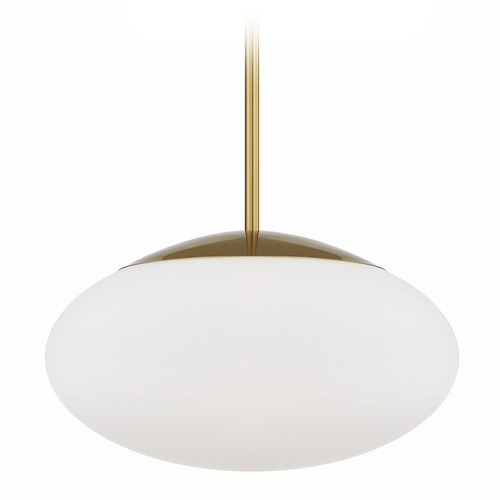 Craftmade Lighting Gaze Satin Brass Pendant by Craftmade Lighting 56894-SB-WG