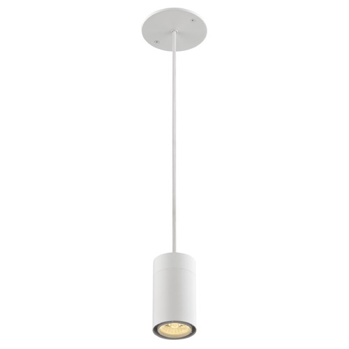 Recesso Lighting by Dolan Designs White LED Cylinder Pendant 3000K 650LM TR1051-30-WH