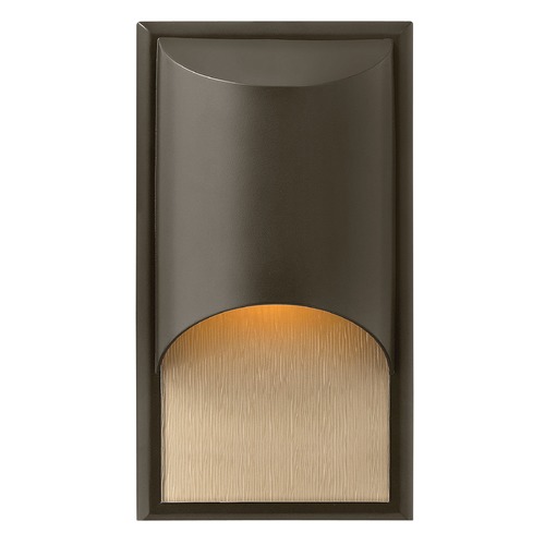 Hinkley Modern Outdoor Wall Light with Etched in Bronze by Hinkley Lighting 1830BZ