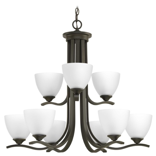Progress Lighting Laird Antique Bronze 9-Light Chandelier by Progress Lighting P400064-020