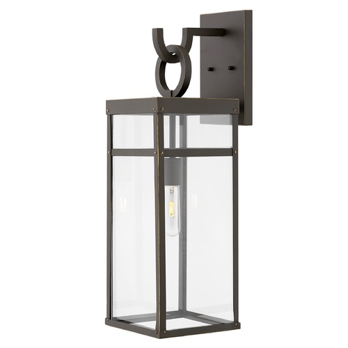 Hinkley Porter Large Oil Rubbed Bronze LED Outdoor Wall Light by Hinkley Lighting 2805OZ-LL