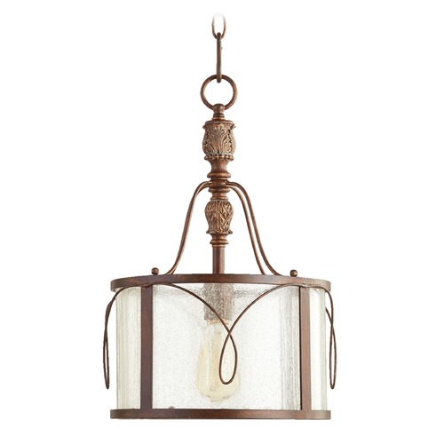 Quorum Lighting Seeded Glass Pendant Copper by Quorum Lighting 3506-39