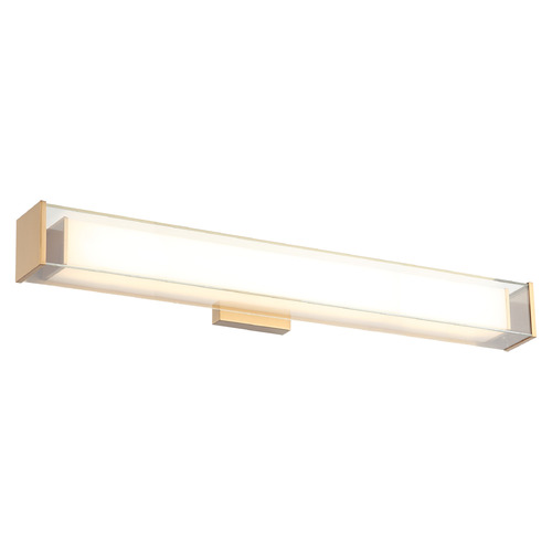 Matteo Lighting Cardenne Aged Gold Brass LED Vertical Bathroom Light by Matteo Lighting S04426AG