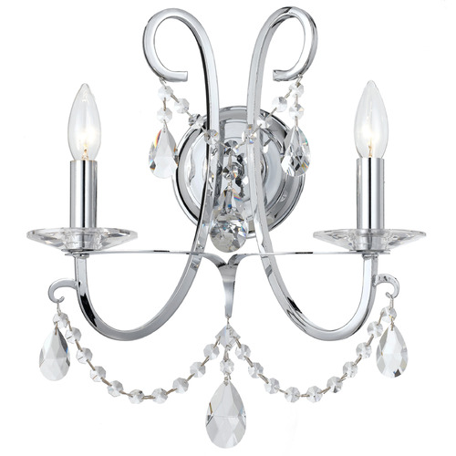 Crystorama Lighting Crystorama Lighting Othello Polished Chrome Sconce 6822-CH-CL-SAQ