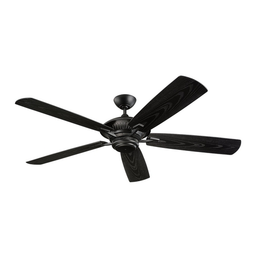 Generation Lighting Fan Collection Cyclone 60-Inch Outdoor Fan in Matte Black  by Generation Lighting Fan Collection 5CY60BK