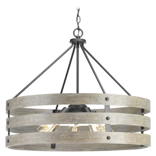 Progress Lighting Gulliver Graphite 5-Light Pendant by Progress Lighting P500090-143