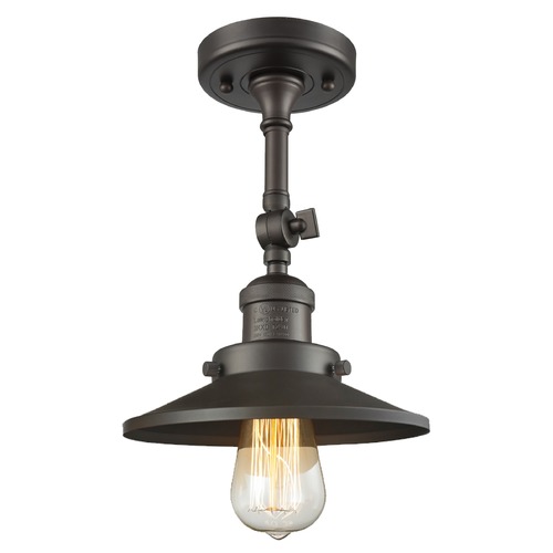 Innovations Lighting Railroad Oil Rubbed Bronze Semi-Flush Mount by Innovations Lighting 201F-OB-M5