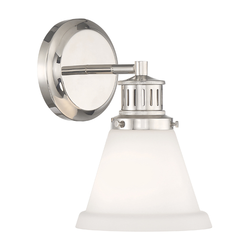 Norwell Lighting Alden 10.25-Inch Wall Sconce in Polished Nickel 2401-PN-MO