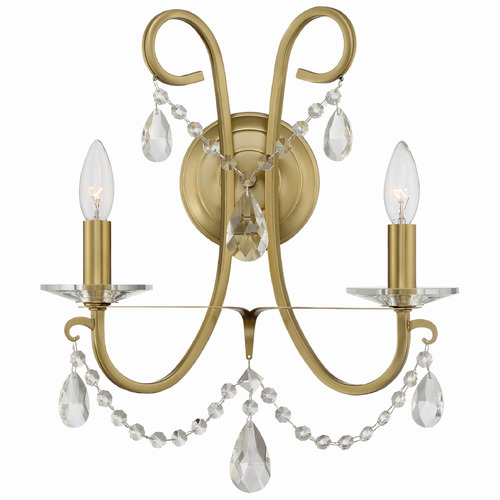 Crystorama Lighting Crystorama Lighting Othello Vibrant Gold Sconce 6822-VG-CL-S