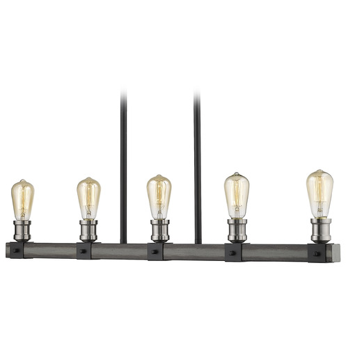 Z-Lite Kirkland Ashen Barnboard Linear Light by Z-Lite 472-5L-ABB