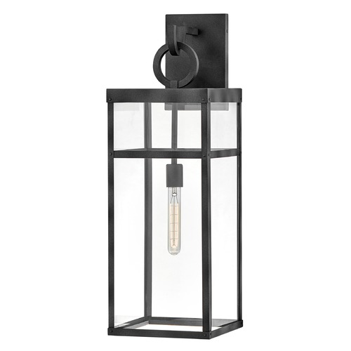 Hinkley Porter Large Aged Zinc LED Outdoor Wall Light by Hinkley Lighting 2807DZ-LL