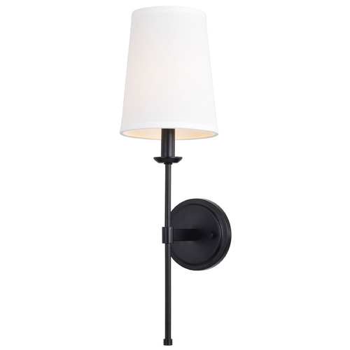 Vaxcel Lighting Vaxcel Lighting Camden Matte Black Sconce W0447