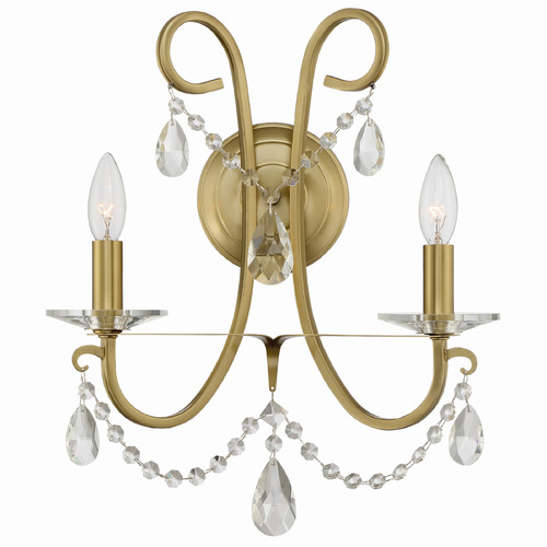 Crystorama Lighting Crystorama Lighting Othello Vibrant Gold Sconce 6822-VG-CL-SAQ