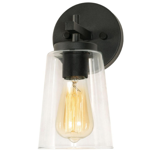 AFX Lighting Afx Lighting Joanna Textured Black Sconce JNNS0511MBBK