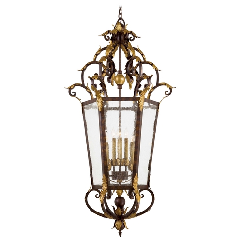 Metropolitan Lighting Seeded Glass Pendant Bronze Metropolitan Lighting by Metropolitan Lighting N3639-355