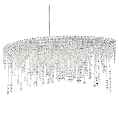 Schonbek Lighting Schonbek Worldwide Lighting Chantant Polished Stainless Steel Island Light CH4811N-401R