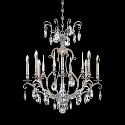 Schonbek Lighting Renaissance Nouveau Antique Silver Crystal Chandelier by Schonbek Lighting RN3871N-48H