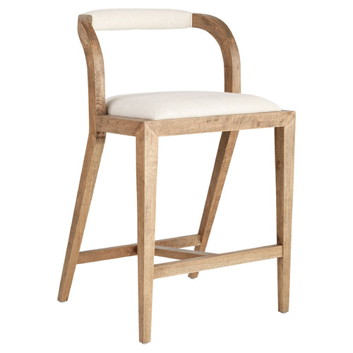 Cyan Design Cyan Design Malone Natural and Walnut Barstool 11382