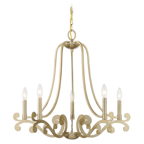 Savoy House Savoy House Lighting Lombard Noble Brass Chandelier 1-6096-5-127