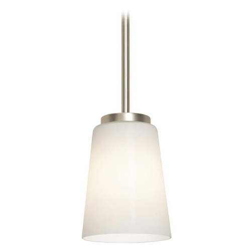 AFX Lighting Afx Lighting Joanna Satin Nickel Mini-Pendant Light with Conical Shade JNNP05MBSN