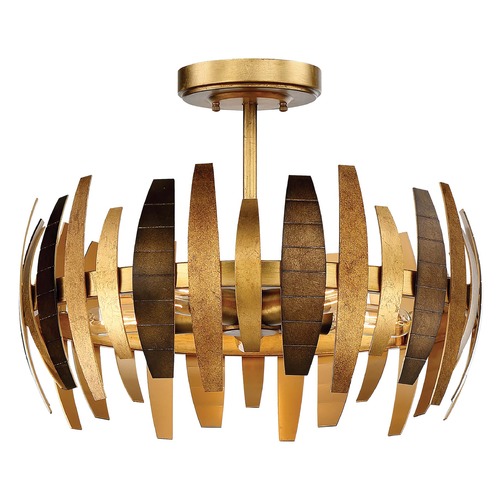 Metropolitan Lighting Manitou Ardor Gold Semi-Flush Mount by Metropolitan Lighting N7835-659