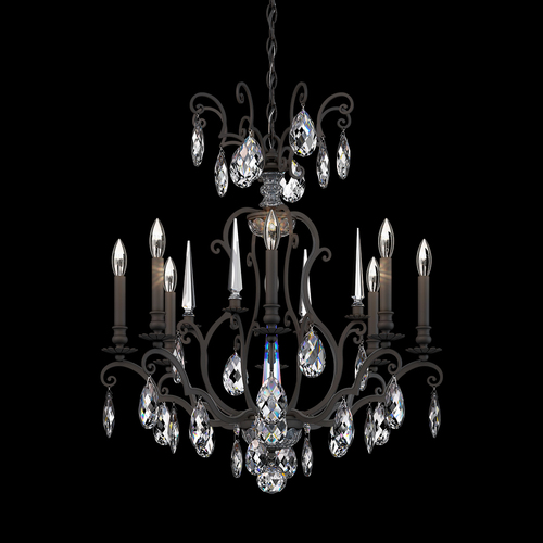 Schonbek Lighting Renaissance Nouveau Black Crystal Chandelier by Schonbek Lighting RN3871N-51H