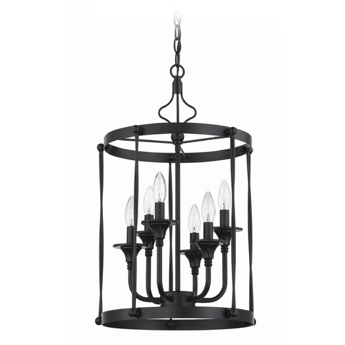 Craftmade Lighting Jolenne Flat Black Pendant by Craftmade Lighting 57036-FB
