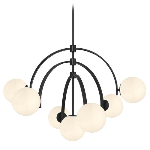 Savoy House Savoy House Lighting Marias Matte Black Chandelier 1-3319-7-89