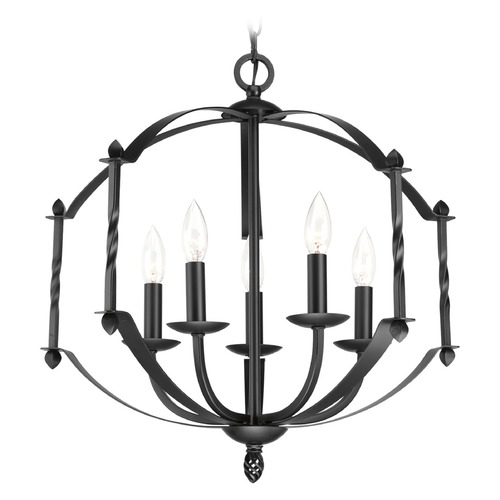Progress Lighting Greyson Black Chandelier by Progress Lighting P4710-31