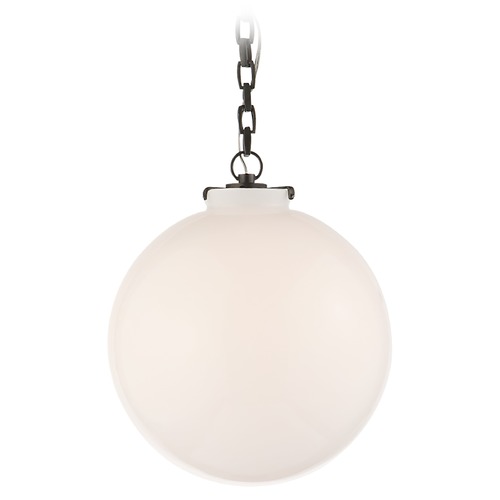 Visual Comfort Signature Collection Thomas OBrien Katie Globe Pendant in Bronze by Visual Comfort Signature TOB5226BZG4WG