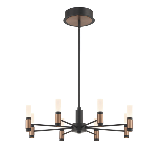 Eurofase Lighting Albany 24-Inch LED Chandelier in Brass & Black by Eurofase Lighting 46352-019
