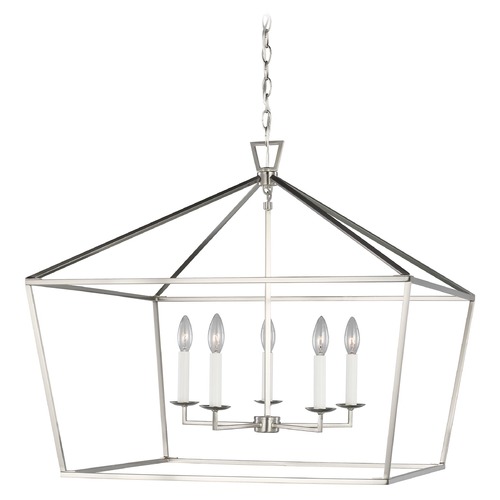 Visual Comfort Studio Collection Dianna 28-Inch Brushed Nickel Open Frame Pendant by Visual Comfort Studio 5692605-962