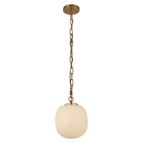 Alora Lighting Alora Lighting Cherise Brushed Gold Pendant Light with Globe Shade PD579112BGGR