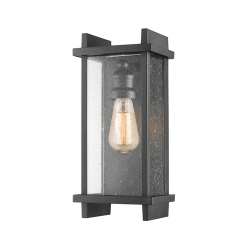 Z-Lite Fallow Black Outdoor Wall Light by Z-Lite 565S-BK