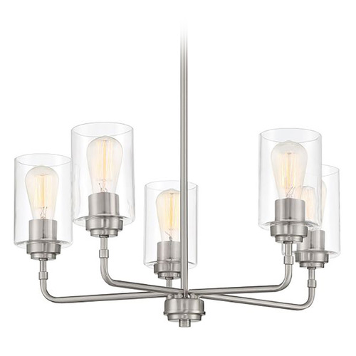 Craftmade Lighting Stowe Brushed Polished Nickel Chandelier by Craftmade Lighting 56025-BNK