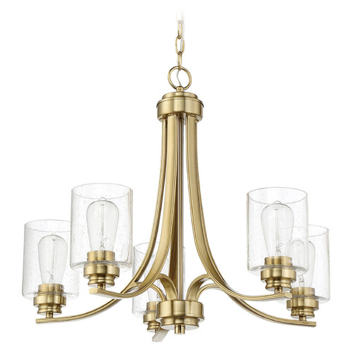 Craftmade Lighting Bolden Satin Brass Chandelier by Craftmade Lighting 50525-SB