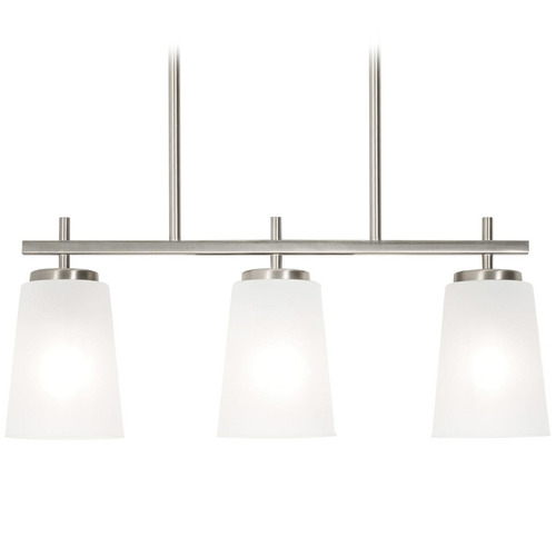 AFX Lighting Afx Lighting Joanna Satin Nickel Island Light with Conical Shade JNNP0523MBSN