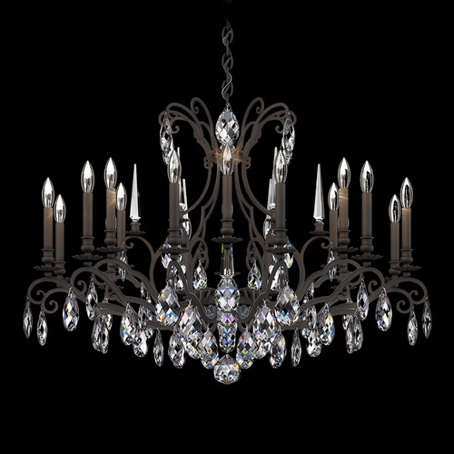 Schonbek Lighting Renaissance Nouveau Heirloom Gold Crystal Chandelier by Schonbek Lighting RN3892N-22H