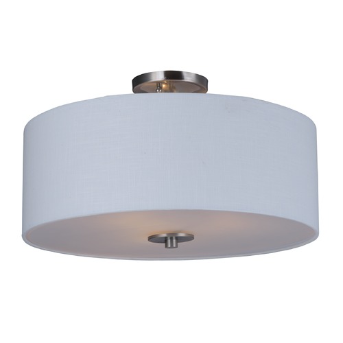 Maxim Lighting Bongo Satin Nickel Semi-Flush Mount by Maxim Lighting 10014WLSN