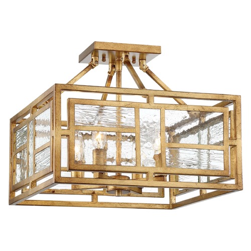Metropolitan Lighting Edgemont Park Pandora Gold Leaf Semi-Flush Mount by Metropolitan Lighting N6475-293