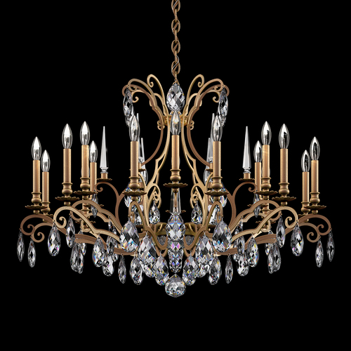 Schonbek Lighting Renaissance Nouveau Etruscan Gold Crystal Chandelier by Schonbek Lighting RN3892N-23H