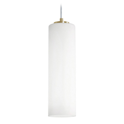 AFX Lighting Afx Lighting Leo Light Antique Brass Mini-Pendant Light with Cylindrical Shade LEOP0412MBLB