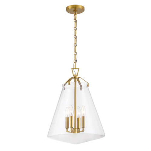 Crystorama Lighting Voss 4-Light Pendant in Luxe Gold by Crystorama Lighting VSS-7015-LG
