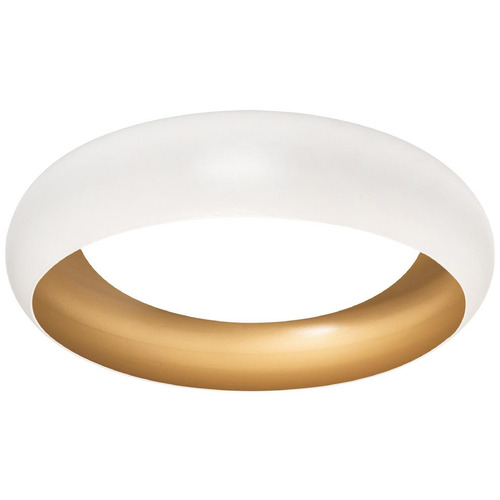 AFX Lighting Afx Lighting Kayce White & Gold LED Flushmount Light KYCF15LAJD1WH