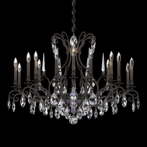 Schonbek Lighting Renaissance Nouveau Black Crystal Chandelier by Schonbek Lighting RN3892N-51H