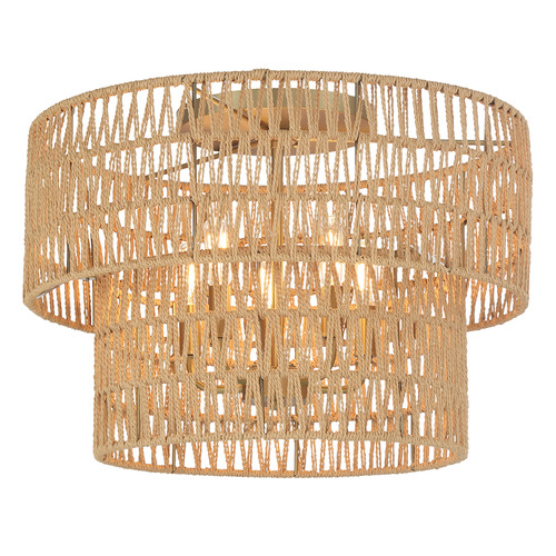 Minka Lavery Minka Lavery Bungalow Heaven Soft Brass Flushmount Light 5043-695