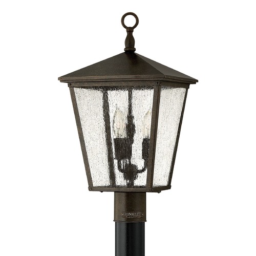 Hinkley Seeded Glass Post Light Bronze by Hinkley Lighting 1431RB