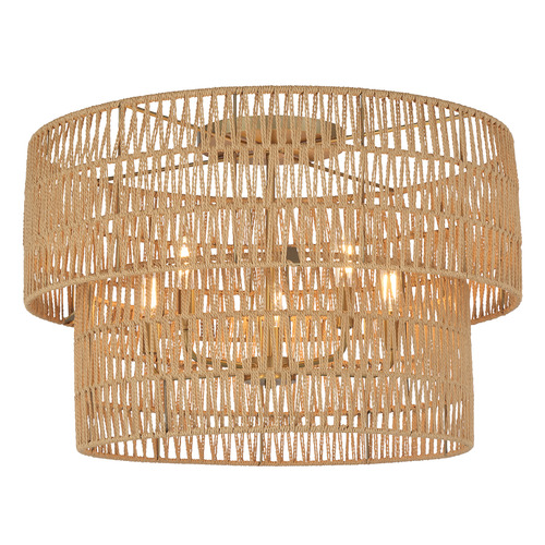 Minka Lavery Minka Lavery Bungalow Heaven Soft Brass Flushmount Light 5042-695