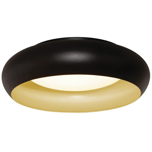 AFX Lighting Afx Lighting Kayce Black & Gold LED Flushmount Light KYCF19LAJD1BK