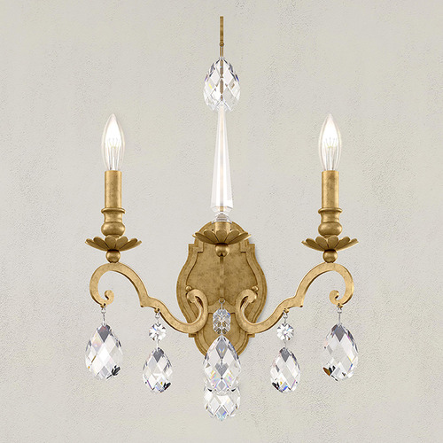 Schonbek Lighting Renaissance Nouveau Heirloom Gold Sconce by Schonbek Lighting RN3861N-22H